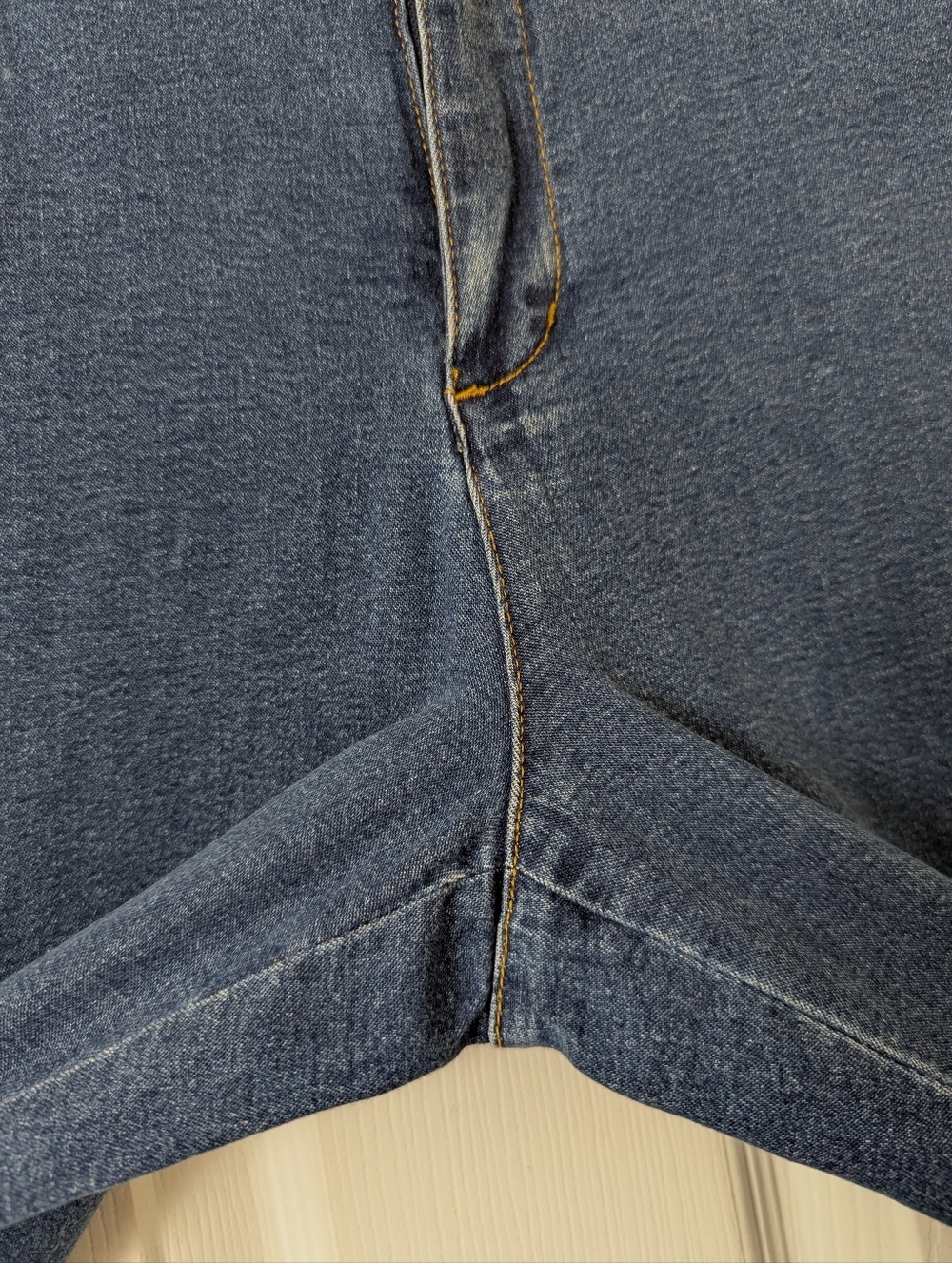 Real Clothes by Saks Fifth Avenue 90's Vintage Floral Embroidered Jeans Blue 10P - Picture 11 of 13
